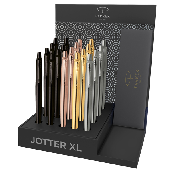 Penna a sfera Jotter XL Monochrome - colori assortiti - Parker - expo 20 pezzi