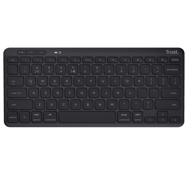 Tastiera e mouse wireless con ricevitore Lyra-Trust