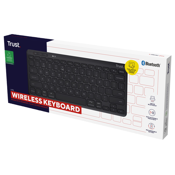 Tastiera wireless compatta Lyra_Trust