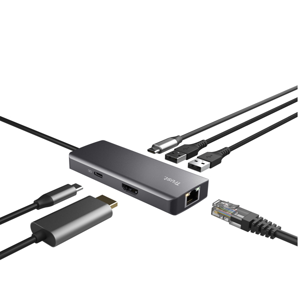 Adattatore multiporta USB-C 6-in-1 Dalyx_Trust