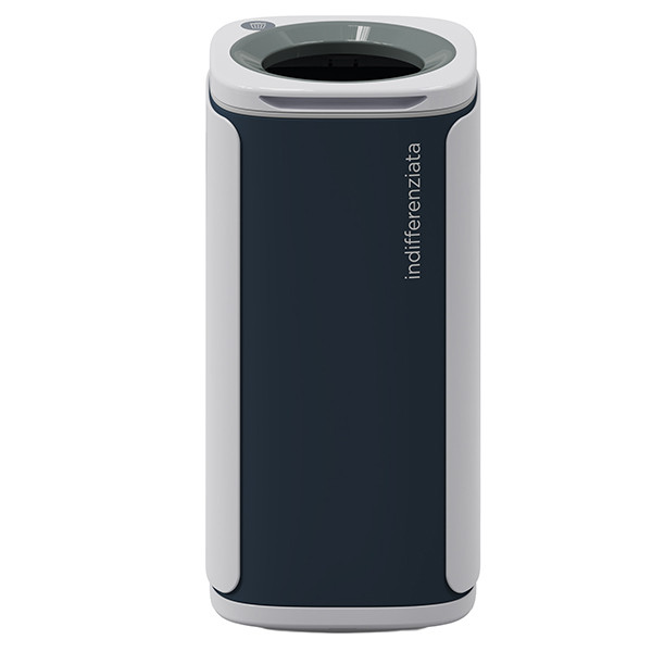 Cestino gettacarte Wastee - per raccolta differenziata - 60 L - Grigio - Kobra