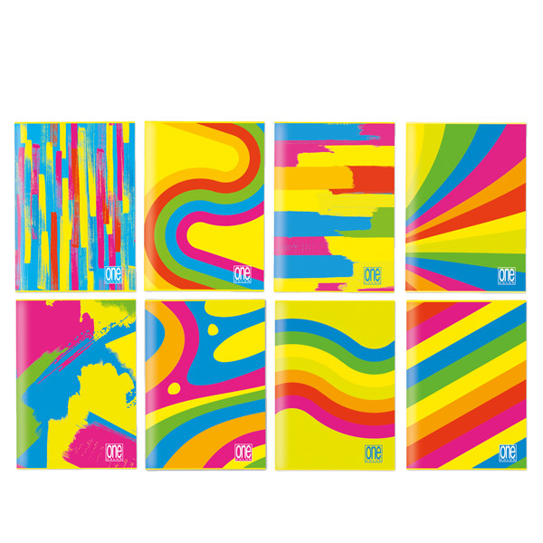 Maxiquaderno One Color Fantafluo - A4 - 1 rigo - 21 fogli - 80 gr - Blasetti