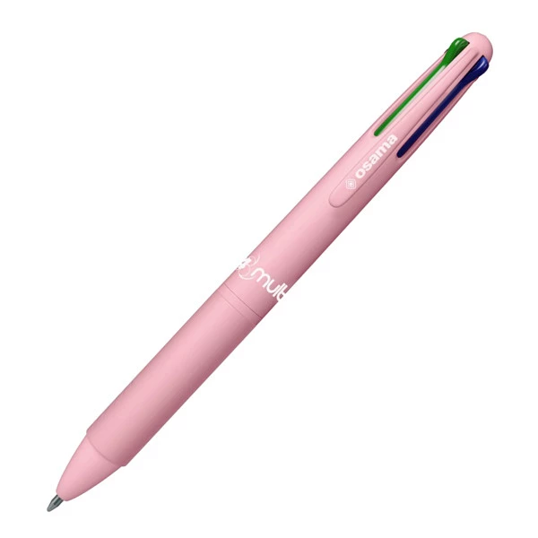 Penna a sfera scatto 4 Color - colori pastello assortiti - Osama - expo 48 pezzi