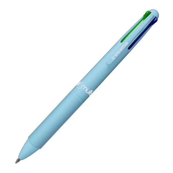 Penna a sfera scatto 4 Color - colori pastello assortiti - Osama - expo 48 pezzi