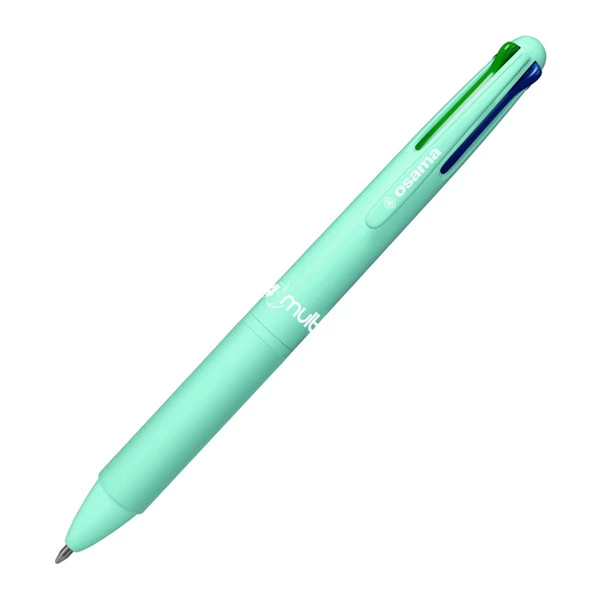 Penna a sfera scatto 4 Color - colori pastello assortiti - Osama - expo 48 pezzi