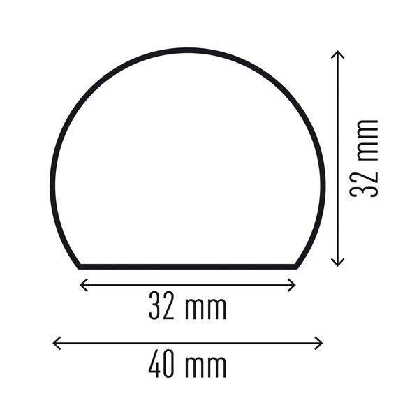 Profilo paracolpi S32R - per superfici - giallo/nero - Durable
