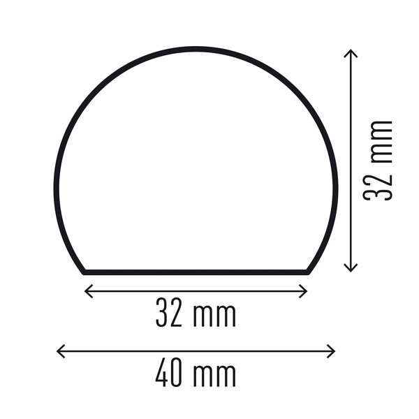 Profilo paracolpi S32R - per superfici - giallo/nero - Durable