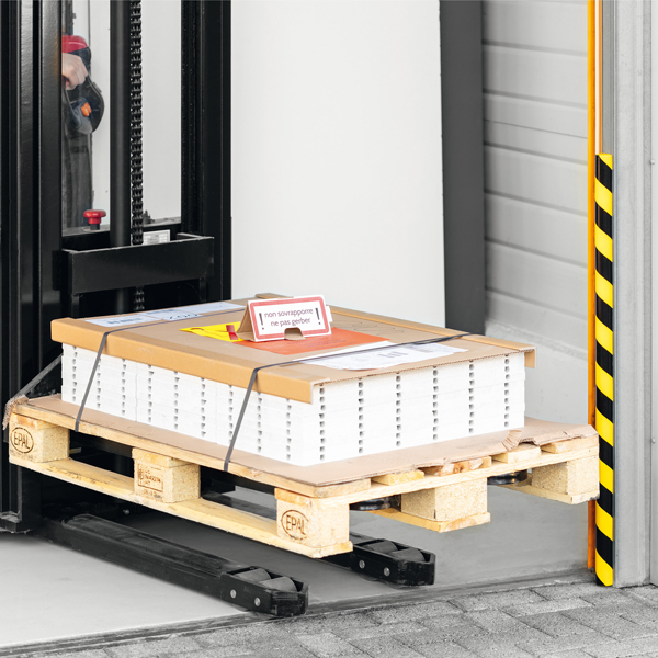 Profilo paracolpi S32R - per superfici - giallo/nero - Durable