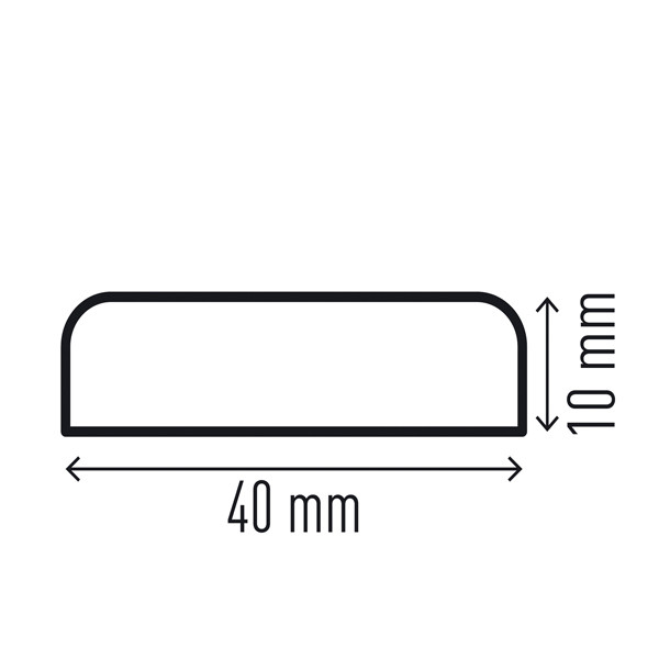 Profilo paracolpi S10 - per superfici - giallo/nero - Durable