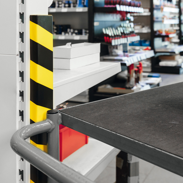 Profilo paracolpi S20 - per superfici - giallo/nero - Durable