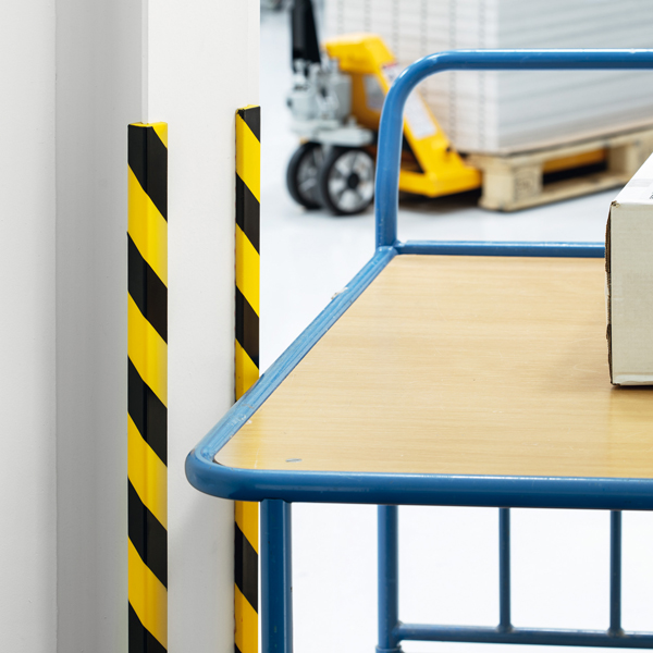 Profilo paracolpi E8 - per spigoli - giallo/nero - Durable