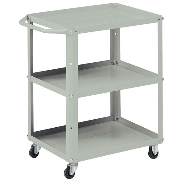 Carrello da lavoro - 3 vasche da 60 x 45 cm - 71 x 45 x 78 cm - grigio - Tecnotelai