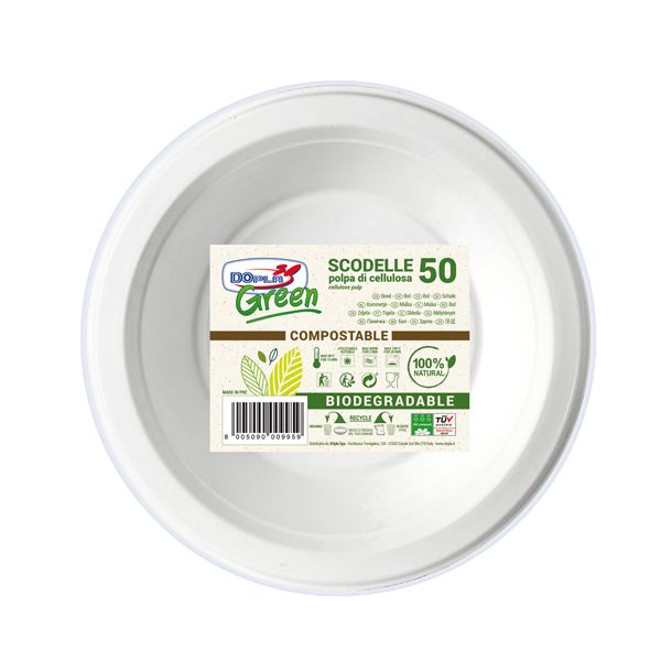 Scodella biodegradabile - 450 ml - Dopla Green - conf. 50 pezzi