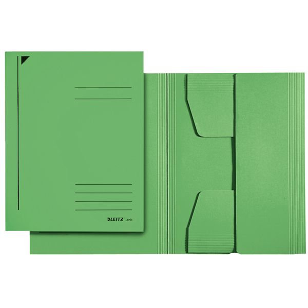 Cartellina 3 lembi - 430 gr - 24,3 x 34 cm - verde - Leitz - conf. 25 pezzi