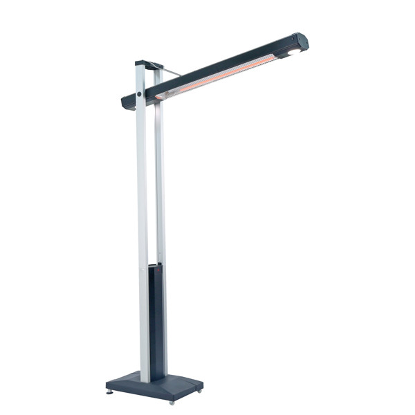 Stufa Tucano - esterno verticale e orizzontale - 2200 W - 53 x 33 x 202 cm - nero/argento - CFG