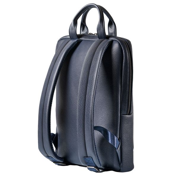 Zaino slim Gate Trended - 28 x 38 x 10 cm - ecopelle - blu - InTempo