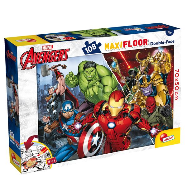 Puzzle maxi - Marvel ''Avengers'' - 108 pezzi - Lisciani