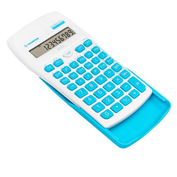 Calcolatrice scientifica OS 134/10 BeColor - bianco - tasti azzurri - Osama