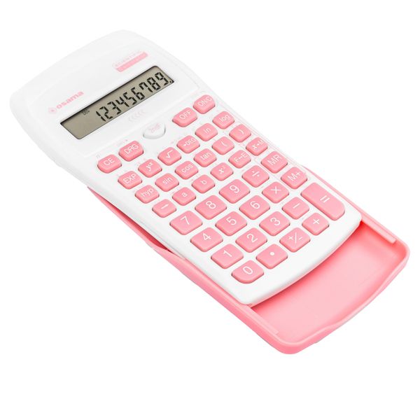 Calcolatrice scientifica OS 134/10 BeColor - bianco - tasti rosa - Osama