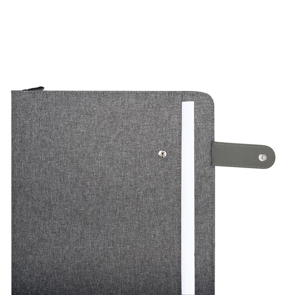 Portablocco Flap - tessuto - grigio - A4 - City Time