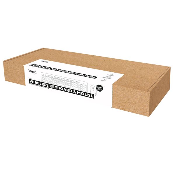 Set tastiera + mouse wireless ultrasilenzioso TKM-360 -Trust