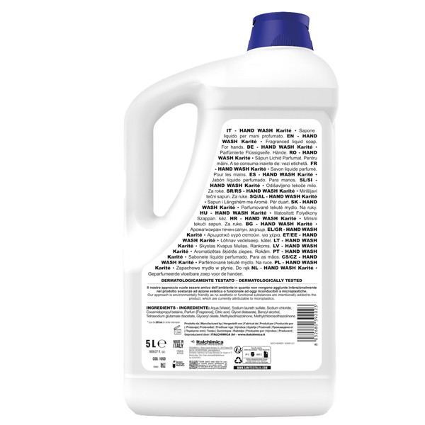 Sapone liquido Hand Wash - 5 L - karit&eacute; - Sanitec