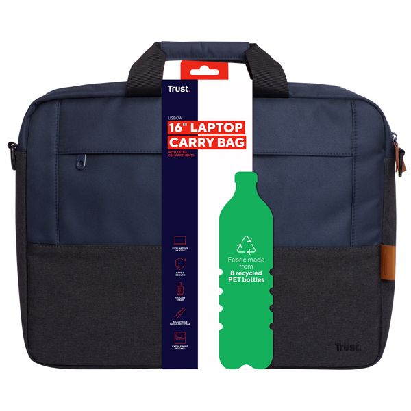 Borsa da trasporto per laptop Lisboa - 16'' - blu - Trust