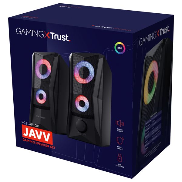 Set altoparlanti RGB JAVV GXT606 - illuminato - Trust