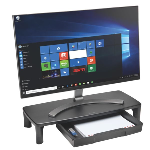Supporto monitor SmartFit - con cassetto - nero- Kensington