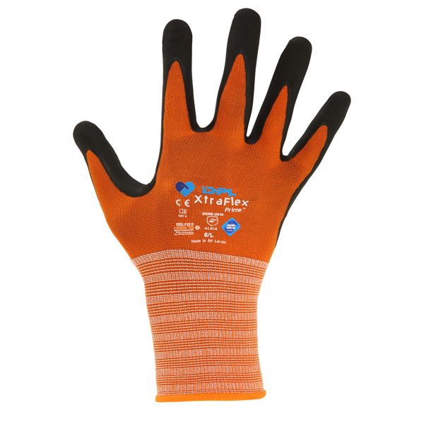 Guanti mechanical Safety Palmpro Xtraflex Prime 213 - taglia M - arancione/nero - Icoguanti