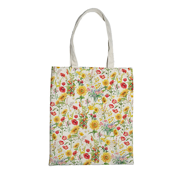 Shopper Nature Flowers - 42x38,5 cm - eco cotone - fantasie assortite - Pigna