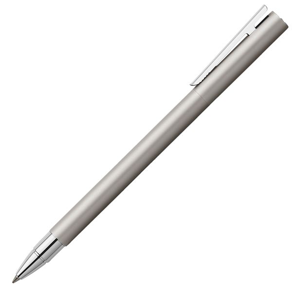 Penna roller Neo slim - punta 0,7 mm - fusto acciaio - Faber-Castell