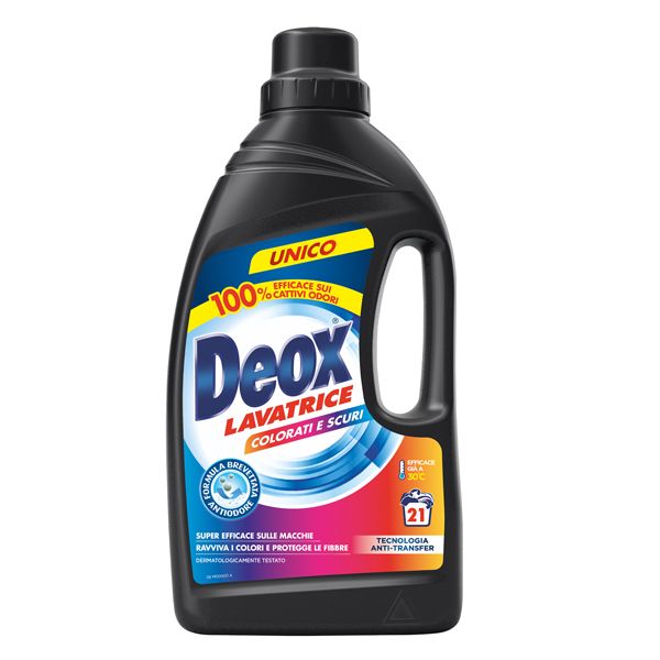 Detersivo lavatrice Deox Colorati e Scuri - 1050 ml - Deox