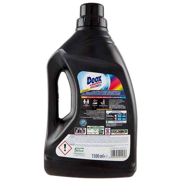 Detersivo lavatrice Deox Colorati e Scuri - 1050 ml - Deox