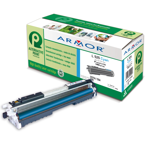 Armor - Toner per Hp - Ciano - 729C - 1.000 pag