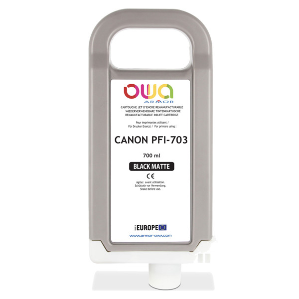 Armor - Cartuccia per Canon PFI-703 - Nero Matte - 700ml