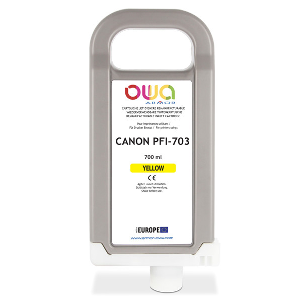 Armor - Cartuccia per Canon PFI-703 - Giallo - 700ml