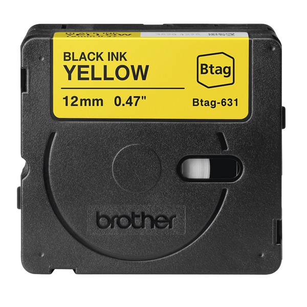 Brother - Nastro - Nero/Giallo - BTAG631 - 12mm x 4mt