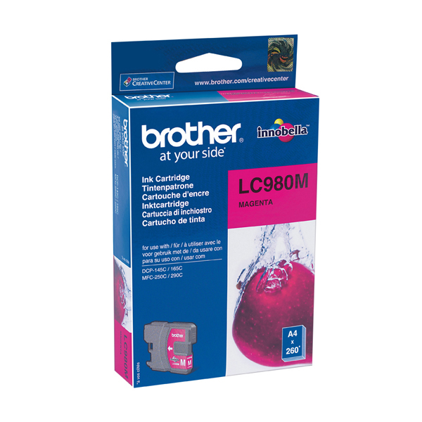 Brother - Cartuccia - Magenta - LC980M - 260 pag