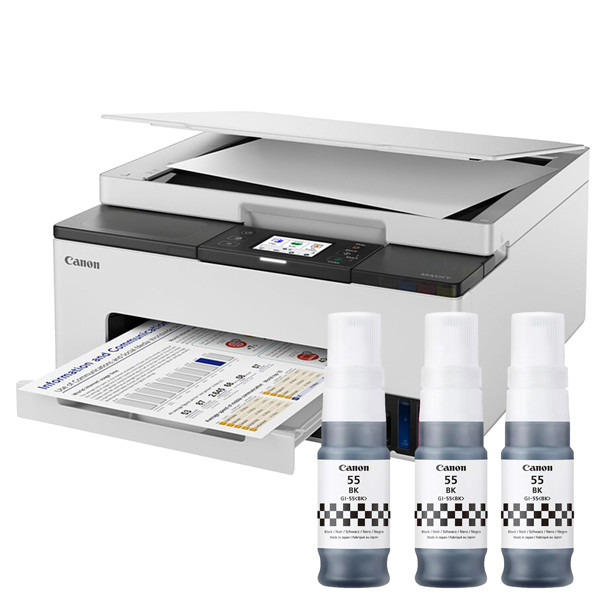 Canon Stampante Inkjet a colore - MAXIFY GX1051 - 3 flaconi di inchiostro nero a resa elevata aggiuntivi