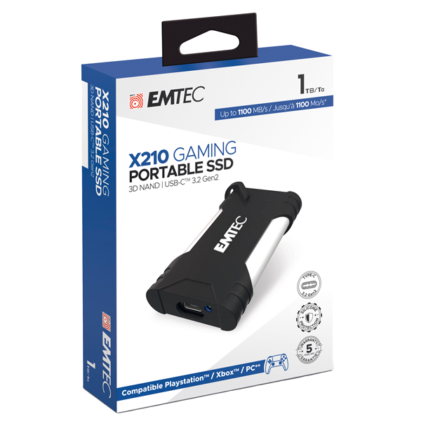 Emtec SSD 3.2Gen2 X210 1TB Portatile Gaming