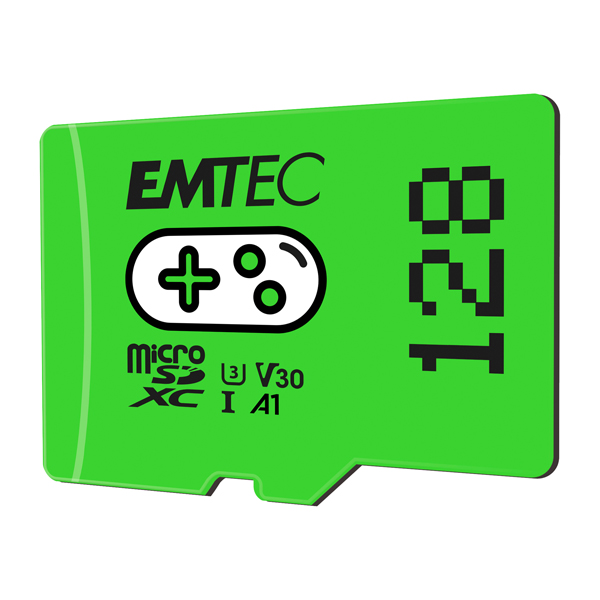 Emtec mSD 128GB UHS-I U3 V30 A1 Gaming Verde