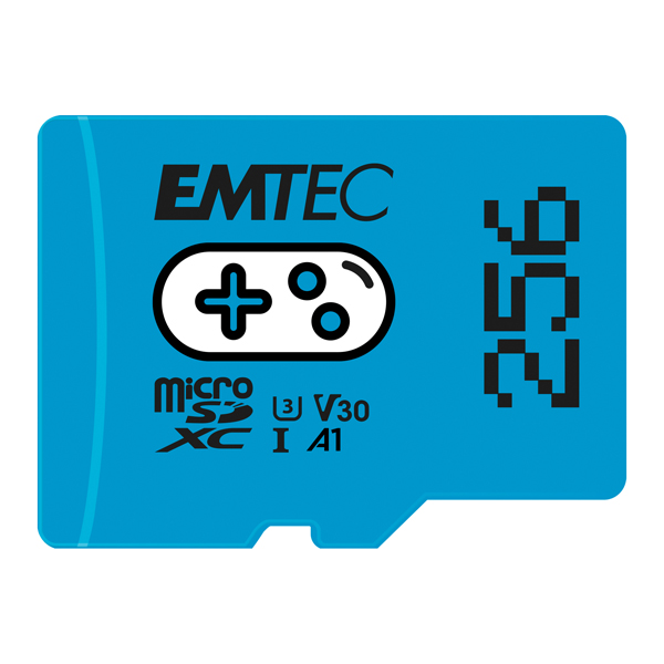 Emtec mSD 256GB UHS-I U3 V30 A1 Gaming Blu