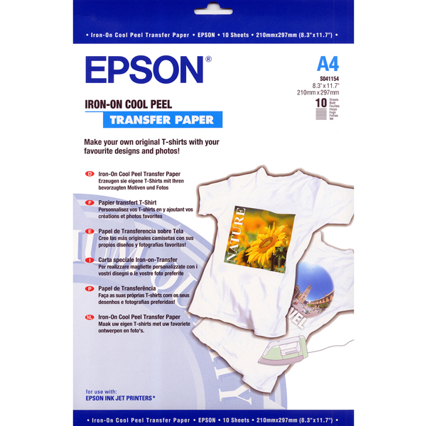 Epson - Iron-on-Transfer Paper - A4 - 10 Fogli - C13S041154