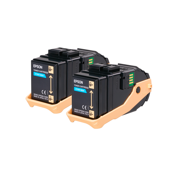 Epson - Toner Confezione doppia - Ciano - S050608 - C13S050608 - 15.000 pag