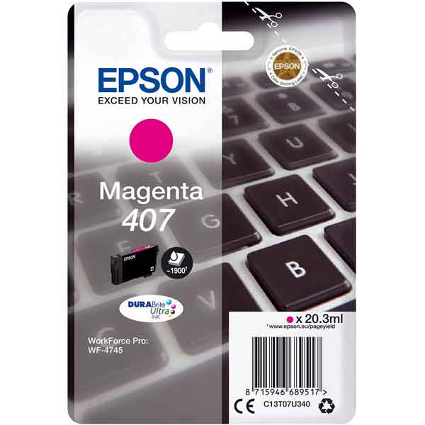 Epson - Cartuccia Ink - Magenta - T9452 XL - C13T07U340 - 38,1 ml