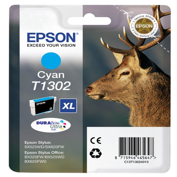 Epson - Cartuccia ink - Ciano - T1302 - C13T13024012 - 10,1ml