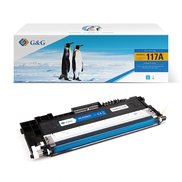 GG - Toner compatibile per Hp Color Laser MFp 179fnw/Hp Color Laser MFp 178nw - Ciano - 700 pag