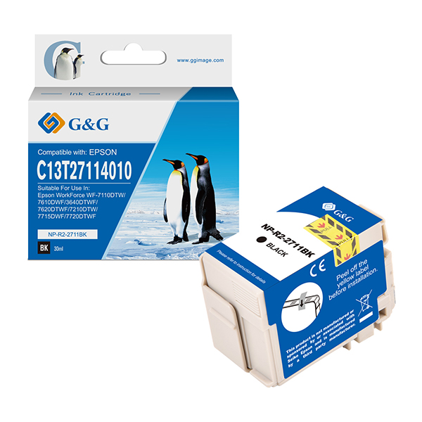 GG - Cartuccia ink Compatibile per Epson WorkForce WF-3620DWF/WF-7110DTW/WF-7620DTWF - Nero