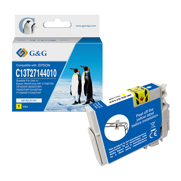 GG - Cartuccia ink Compatibile per Epson WorkForce WF-3620DWF/WF-7110DTW/WF-7620DTWF - Giallo